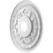 Ekena Millwork Baltimore PVC Medallion (Canopies up to 7 3/4"), 19"OD x 3 1/2"ID x 1"P, Metallic Silver Metallic CMP19BACSV - alternate 5